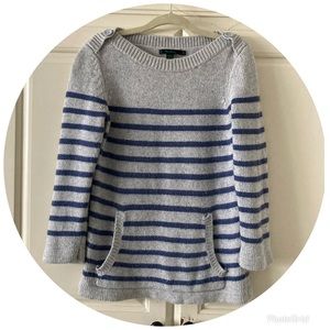 BODEN Stripe 3/4 Sleeve Sweater